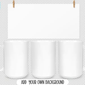 15oz Mug Full Wrap Mockup | 15oz Mug Mockup | PSD Mug Mockup | 3 Mug Mockup | Mug Sublimation Wrap Mockup | PSD Mug Mockup, Smart Object Mug