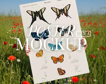 Poster Mockup: PSD Smart Object, DIN A/ISO Size, Poster Mockup (Digital Download)