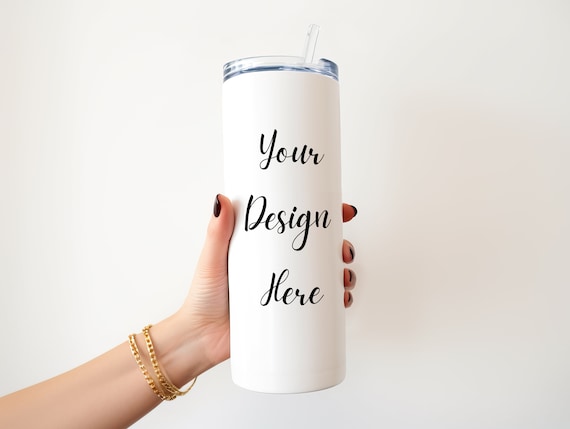 20 Oz Tumbler Mockup | Tumbler PSD Mockup  | Skinny Tumbler Mockup | Person Holding Mockup | Tumbler Hand Mockup | PNG Mockup File