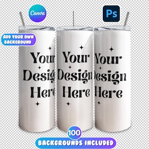 20oz Tumbler Mockup, Canva Drag and Drop, Photoshop Tumbler Mockup, PSD Tumbler Mockup,  Canva Template Mockup, 20oz Canva Drag and Drop