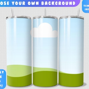 Canva Drag and Drop 20oz Tumbler Mockup Canva Tumbler Template Add Your Own Background Mockup 20oz Mockup 4 Backgrounds Included image 2