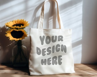 Tote Bag Mockup, Natural Canvas Tote Bag Mockup, White Tote Bag Mockup, Natural Tote Mockup, Canva Tote Bag Mockup, Shopping Bag Mockup