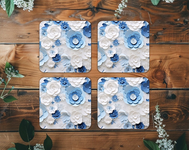 Canva Square Coaster Template Bundle, Coaster Mockup, Coaster Mockup ...