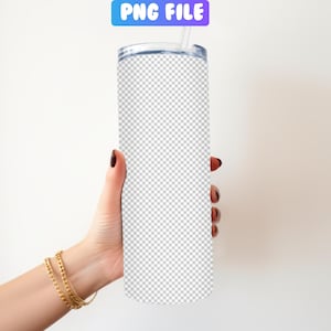 May include: A clear stainless steel tumbler with a straw, held by a hand with gold bracelets. The tumbler is a popular choice for keeping drinks cold or hot.