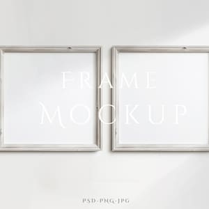 1:1 Frame Mockup | 2 Square Frame Mockup | Rustic Frame Mockup | White Frame Mockup | Wood Frame Mockup | Antique Frame Mockup | PSD PNG