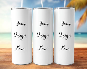 20 Oz Skinny Tumbler Mockup | Canva Tumbler Mockup | Skinny Tumbler Mockup | Full Wrap Mock up | Smart Object PSD Mockup | PNG Canva Mock up