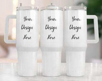 40Oz Becher Mockup | Canva Becher Mockup Png | 40oz Quencher Mockup | Becher Vorlage | Voll Wrap Mockup, Becher Mockup PSD PNG
