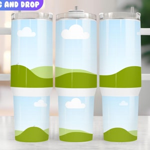 40Oz Tumbler Mockup Drag and Drop | Canva Tumbler Mockup Png | 40oz Quencher Mockup | Tumbler Template | Full Wrap Mockup | Tumbler Mockup