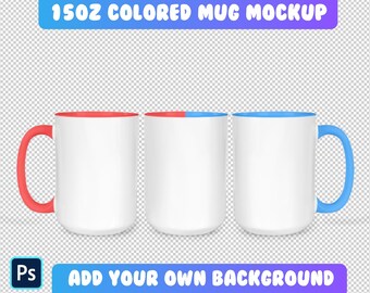 Maquette complète de tasse de 15 oz | Maquette de tasse de 15 oz | Maquette de tasse PSD | 3 maquettes de tasses | Maquette de tasse Photoshop | Maquette de tasse PSD, tasse d'objet intelligent