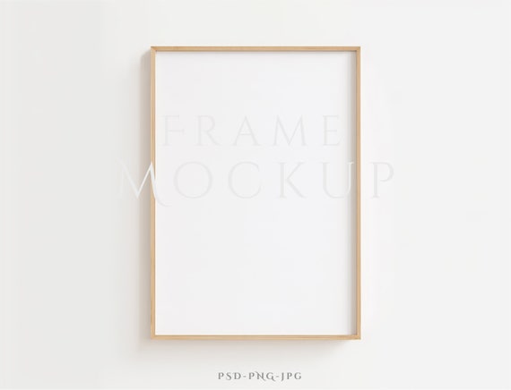 Frame Mockup A4 | Wall Art Mockup | Wood Frame Mockup | Minimalist Frame Mockup | Wall Frame Mockup | Minimalist Mockup Single | Mockup ISO