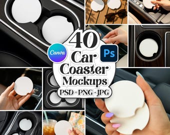 Mockup-paket för bilunderlägg: Canva- och Photoshop-mallar (digital nedladdning)