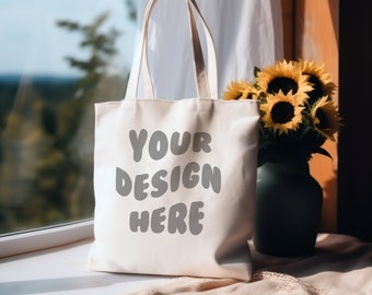 Makieta torby typu tote, makieta naturalnej torby typu tote, makieta białej torby typu tote JPG, makieta naturalnej torby typu tote, makieta torby typu tote Canva, makieta torby na zakupy