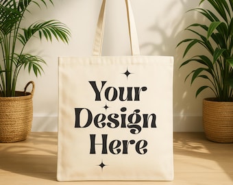 Tote Bag Mockup, Canvas Tote Bag Mockup, Canvas Tote Bag Mockup, Printify Tote Bag Mockup JPG, Natural Canvas Tote Mockup