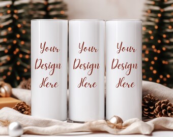 20 Oz Tumbler Mockup | Christmas Tumbler Mockup | Canva Tumbler Mock up | Holiday Tumbler Mockup | Mockup Overlay | Tumbler Mockup PSD PNG