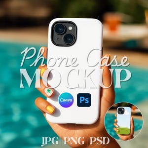 Tough Case Printify Mockup, Phone Case Mockup, Printify Tough Phone Case Mockup, Canva Phone Case Mockup,  Case Mockup, iPhone Case Mockup