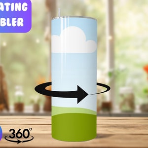 20 Oz Canva Rotating Tumbler Animation Mockup | Drag and Drop Rotating Tumbler Mockup | Spinning Tumbler Video Mockup | Animated Mockup