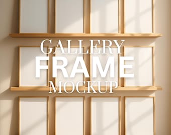 Gallery Frame Mockup, PSD Frame Mockup, 12 Frame Mockup, Multiple Frame Mockup, DIN A Frame Mockup, Minimalist Frame Mockup