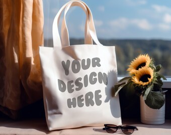 Tote Bag Mockup, Natural Canvas Tote Bag Mockup, White Tote Bag Mockup, Natural Tote Mockup, Canva Tote Bag Mockup JPG, Shopping Bag Mockup