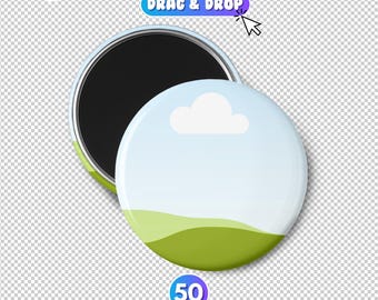 Round Magnet Button Mockup, Round Button Mockup, Canva Magnet Button Mockup, Custom Round Button Mockup, Magnet Button Sublimation