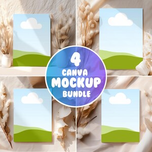 5x7 Karten Mockup Bundle, Canva Ziehen und ablegen, Grußkarte Mockup, Minimalistische Boho Invite Karten Mockup, Hochzeitskarte, Canva Grußkarte