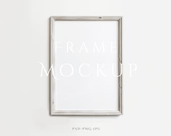 Frame Mockup A4 | Rustic Frame Mockup | White Frame Mockup | Wood Mockup Frame | Vintage Frame Mockup | ISO Frame Mockup | PSD PNG