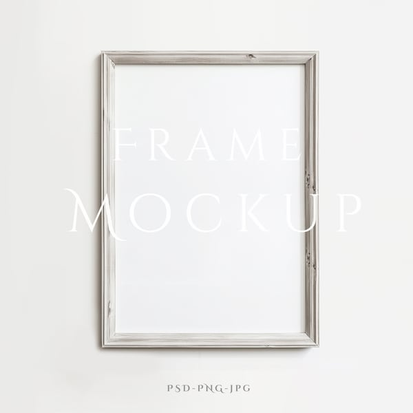 Frame Mockup A4 | Rustic Frame Mockup | White Frame Mockup | Wood Mockup Frame | Vintage Frame Mockup | ISO Frame Mockup | PSD PNG