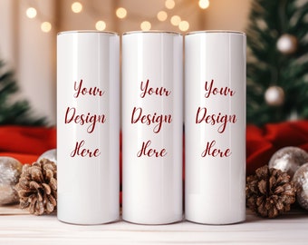 20 Oz Tumbler Mockup | Christmas Tumbler Mockup | Canva Tumbler Mockup | Holiday Tumbler Mock up | Mock Up Overlay | Tumbler Mock Up PSD PNG