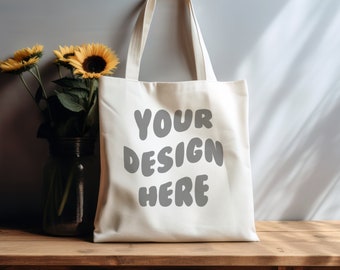 Tote Bag Mockup, Natural Canvas Tote Bag Mock Up, White Tote Bag Mockup, Natural Tote Mockup, Canva Tote Bag Mockup, Shopping Bag Mockup