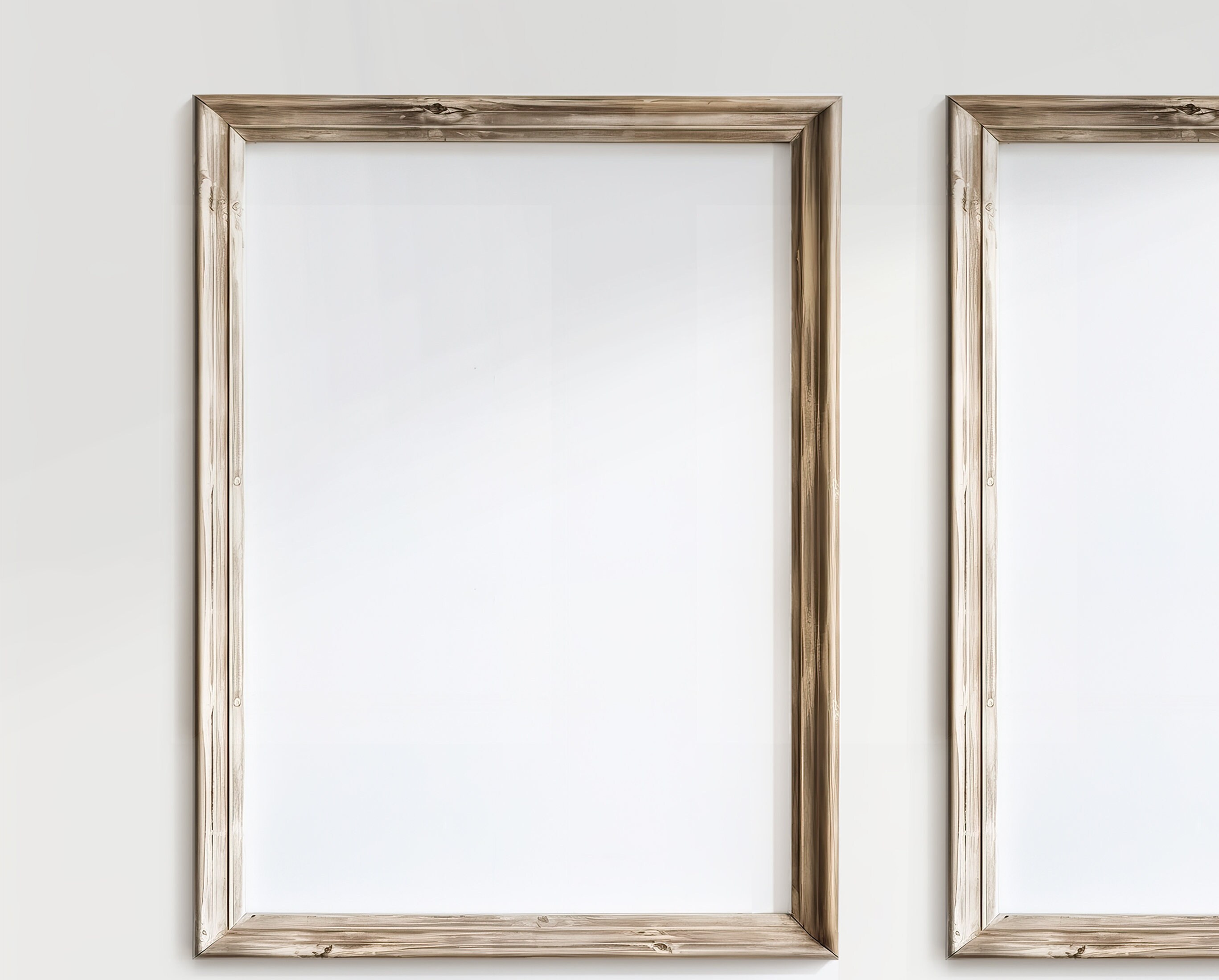 2 Frame Mockup A4 | Rustic Frame Mockup | Antique Wall Art Mockup ...