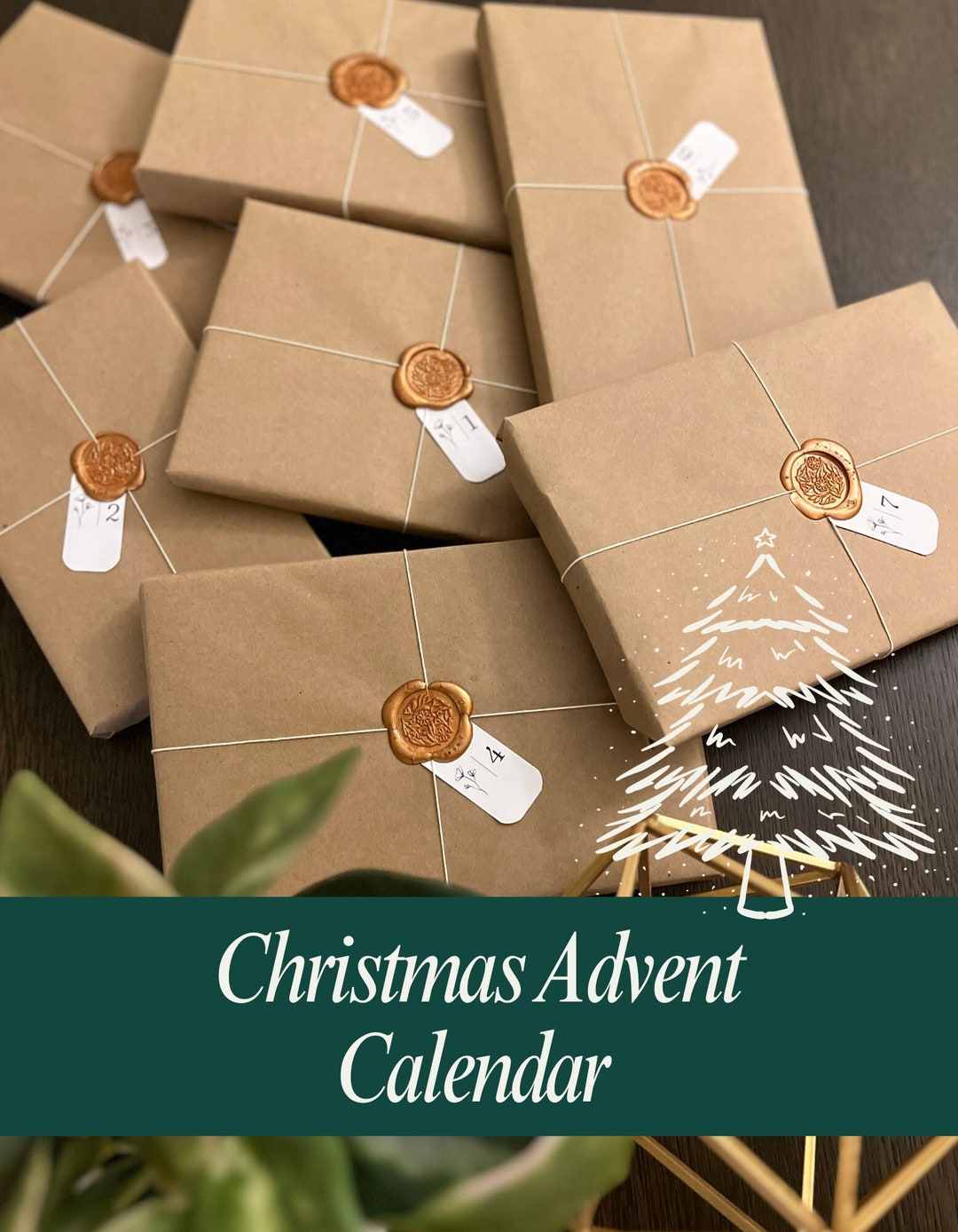 Christmas Book Advent Calendarbook Lover Advent Calender Etsy