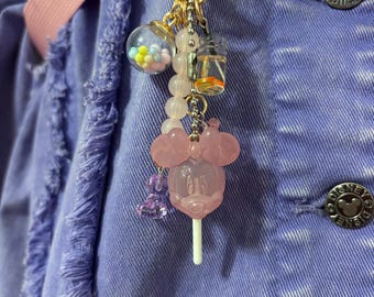 Lollipop Minnie Keychain