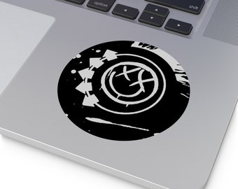 Blink-182 Black Round Vinyl Stickers