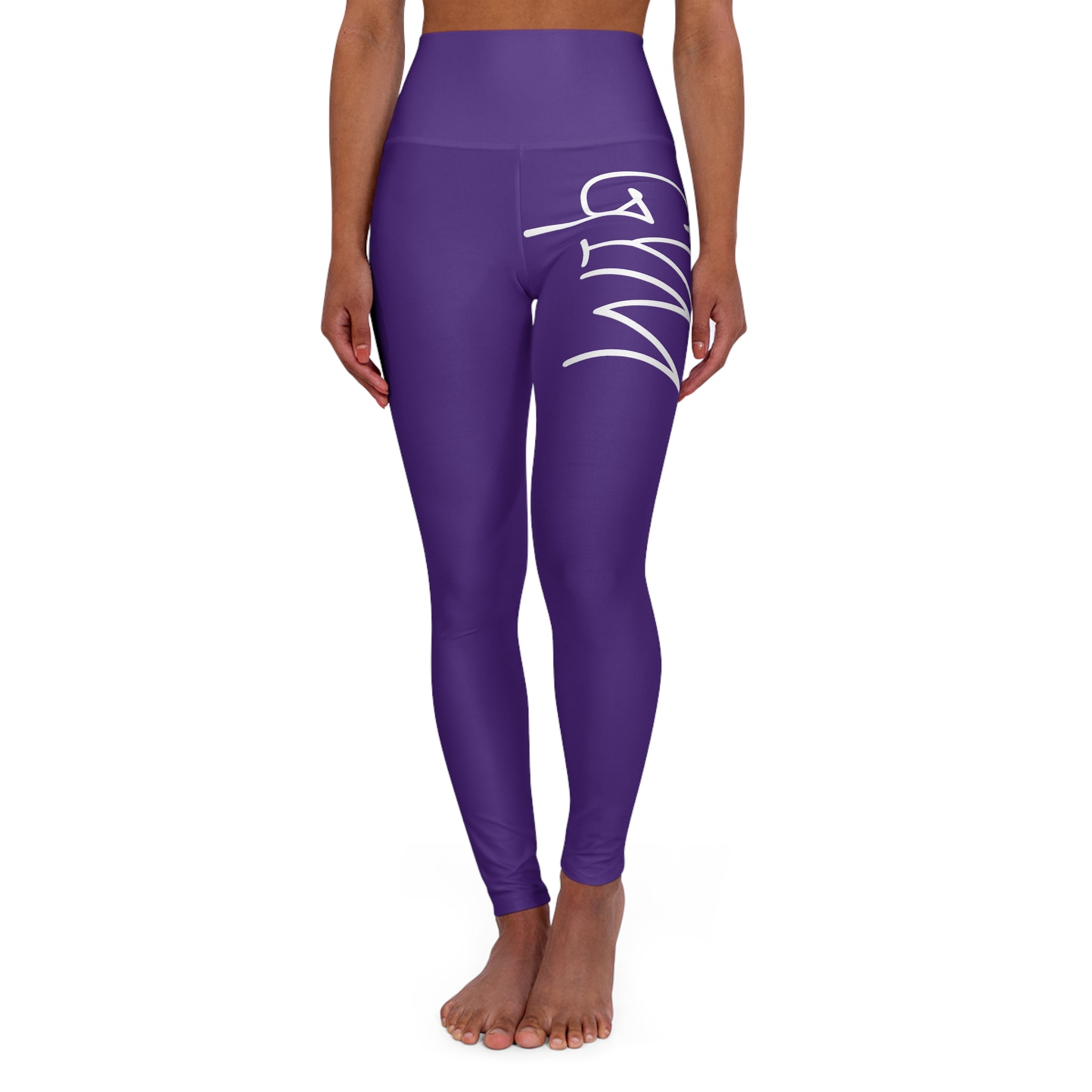 High Waisted Purple Gym & Yoga Leggings 