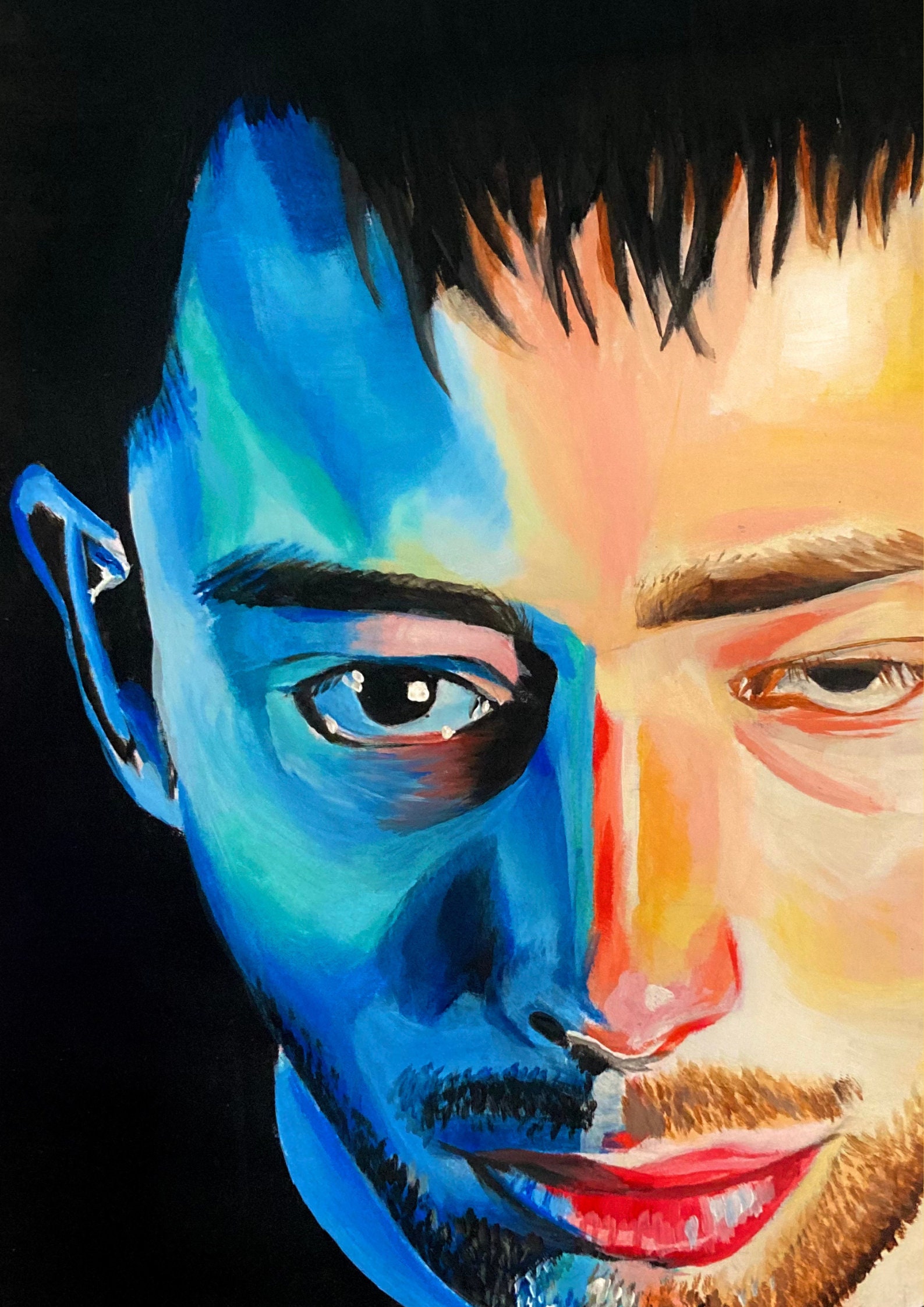 Thom yorke painting - Etsy 日本
