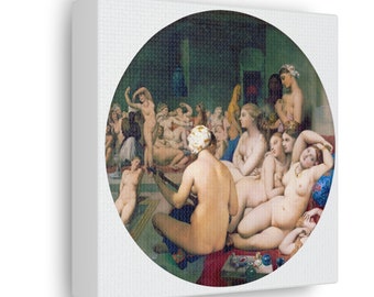Jean Auguste Dominique Ingres's The Turkish Bath Gallery Wrapped Canvas
