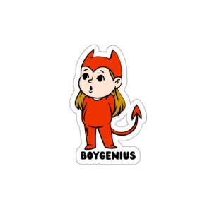 Julien Baker Boygenius Kawaii Devil Sticker