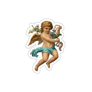 Rococo Cherub Baby Angel Die-Cut Sticker