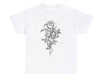 Snake and Rose Fineline Heavy Cotton Tee