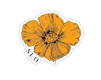 San Luis Obispo Poppy Sticker - SLO Sticker