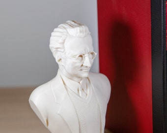 Erwin Schrödinger - The Scientist; 3d printed Bust Statue, Desk Statue, Bookshelf Decor