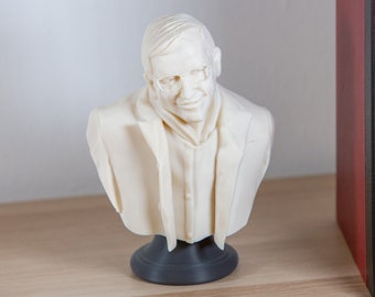 Stephen Hawking - Theoretical Physicist and Astrophysicist; 3D Printed Bust, Statue, Sculpture