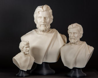 Epictetus - Stoic Philosopher; 3D-printed Bust,  Gift, Bibliothek Decor