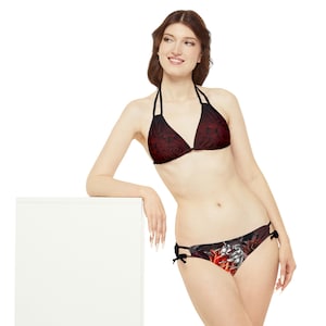 Strappy Bikini Set (AOP)