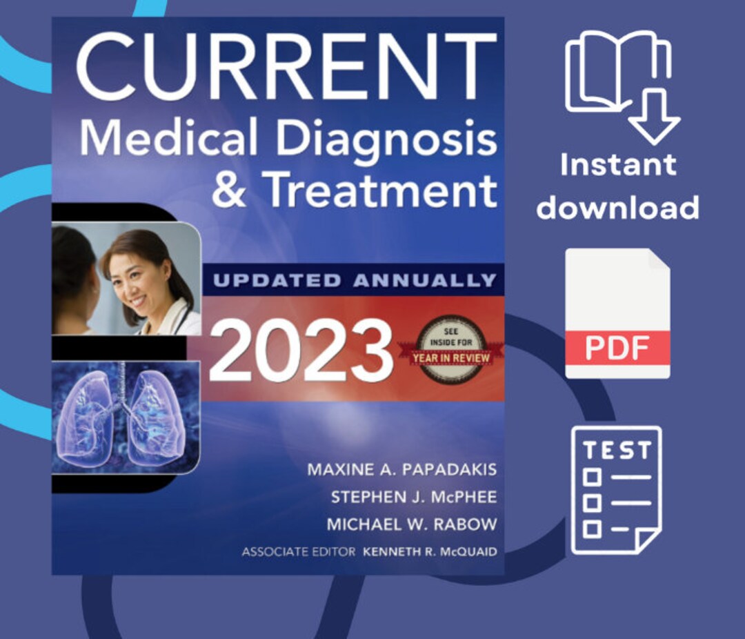 CURRENT Medical Diagnosis and Treatment 2023 PDF 62nd Edition Etsy