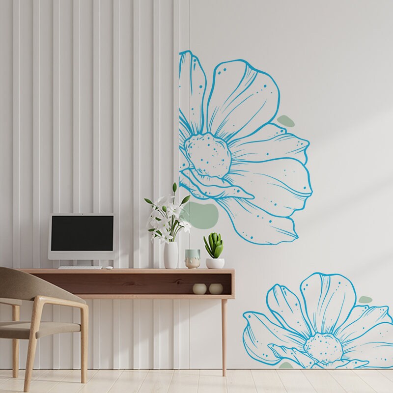 1 Pc Lotus Sticker Mural Miroir Acrylique Fleur Peel And Stick