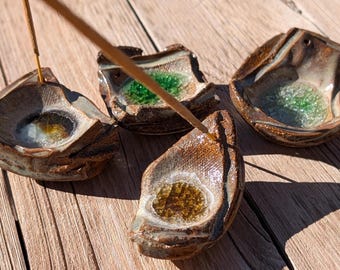 Made-to-Order CUSTOM Molten Sea Glass Incense Holder––