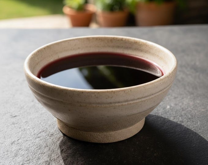 Mini Handmade Stoneware Bowl – Traditional Wine Cup