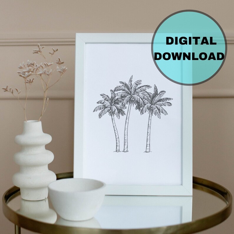 Banana Tree Wall Art Triple Banana Tree Vintage Banana Etsy