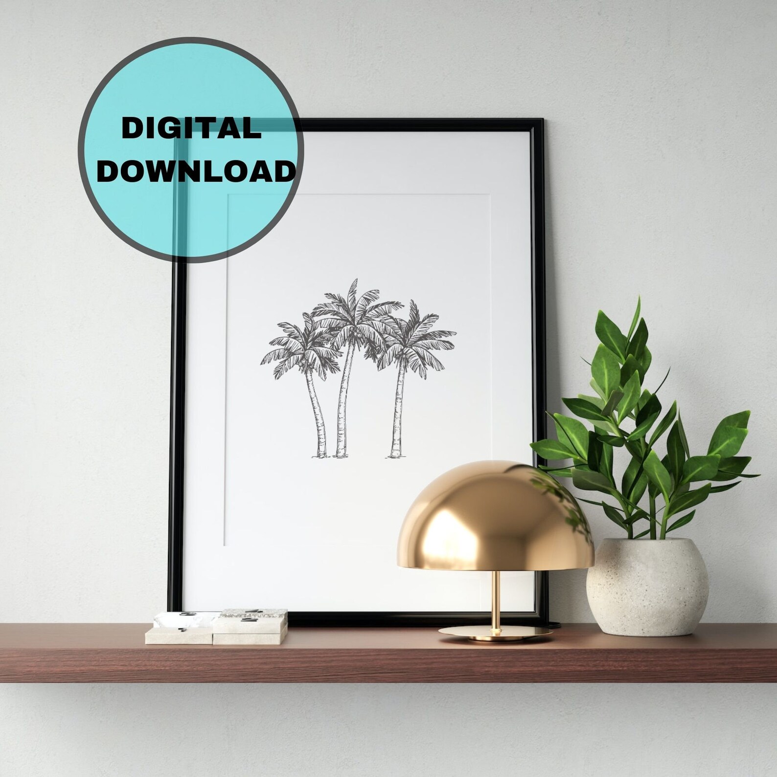 Banana Tree Wall Art Triple Banana Tree Vintage Banana Etsy