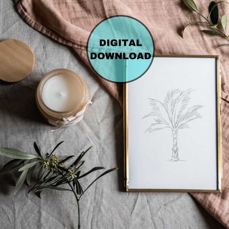 Banana Tree Line Art , Dwarf Fruit Tree , Tropical Fruit Tree , Dwarf